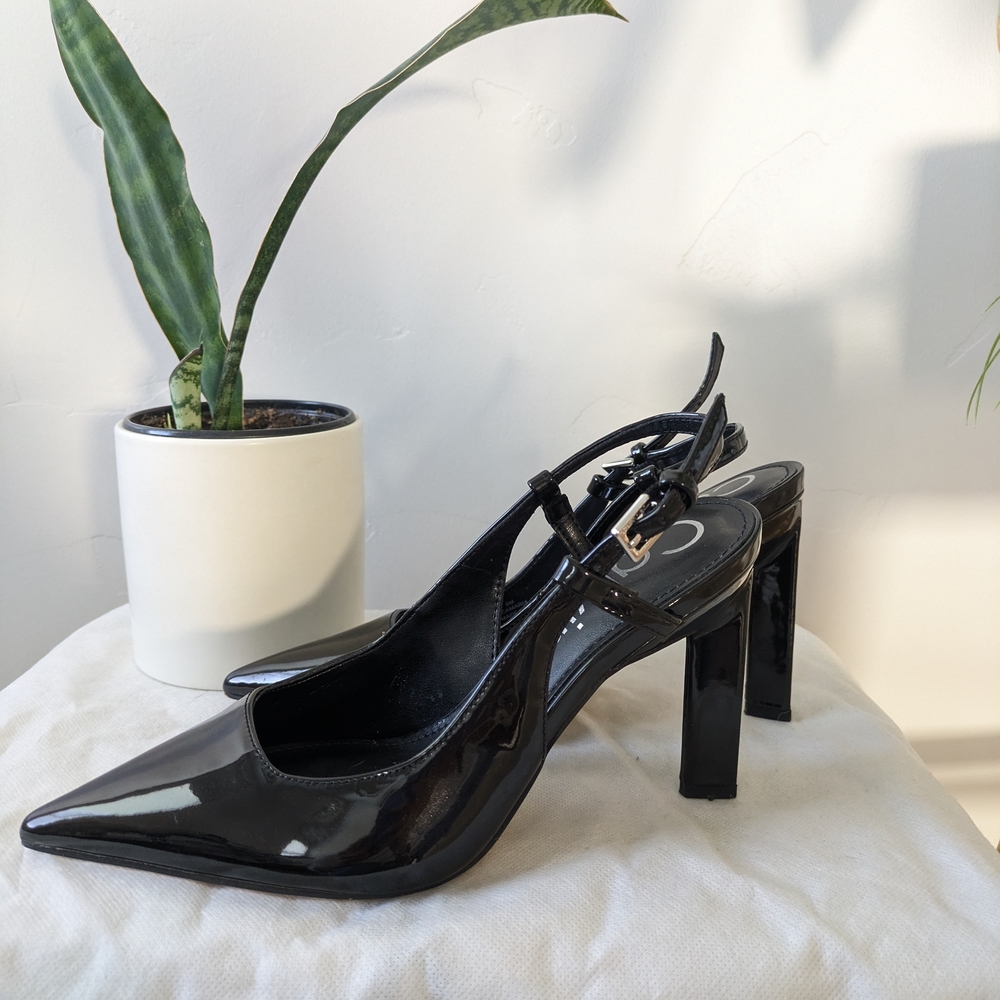 Calvin Klein Black Women's Slingback Heels